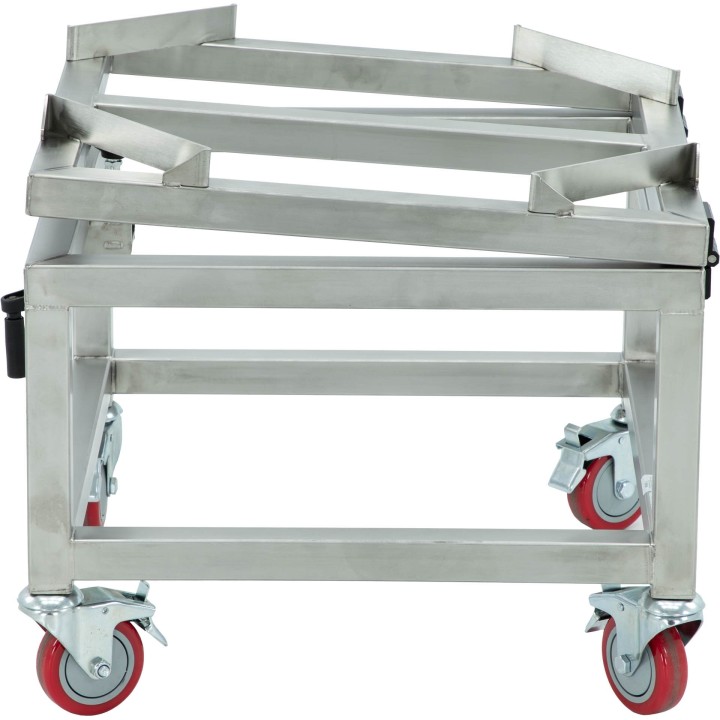 Wózek transportowy do odstojników/urządzeń do kremowania 100l, 150l bez pł. grzewczego, 50l, 70l z pł. grzewczym, regulowany - W