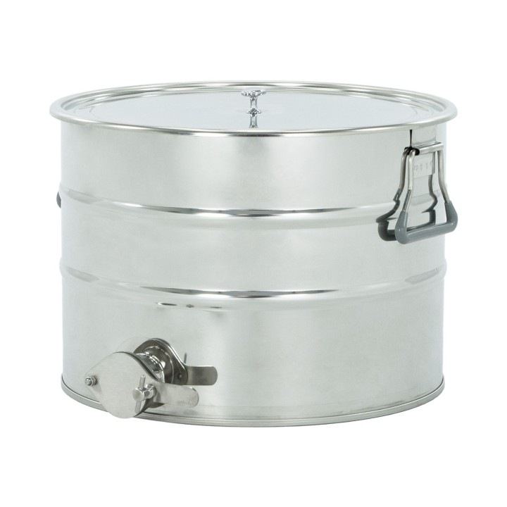 Odstojnik nierdzewny 30 l / ~40 kg, zawór nierdzewny 6/4", uchwyty  – CLASSIC
