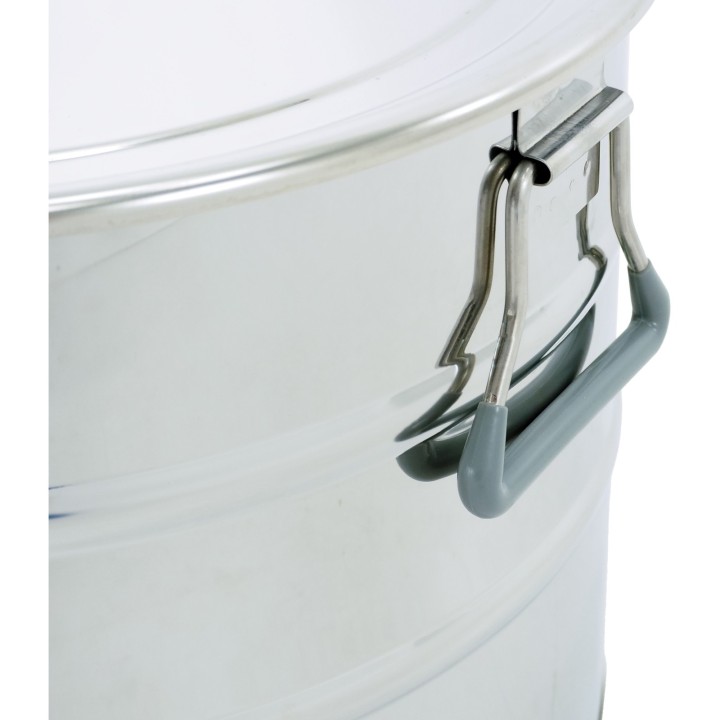 Odstojnik nierdzewny 30 l / ~40 kg, zawór nierdzewny 6/4", uchwyty  – CLASSIC