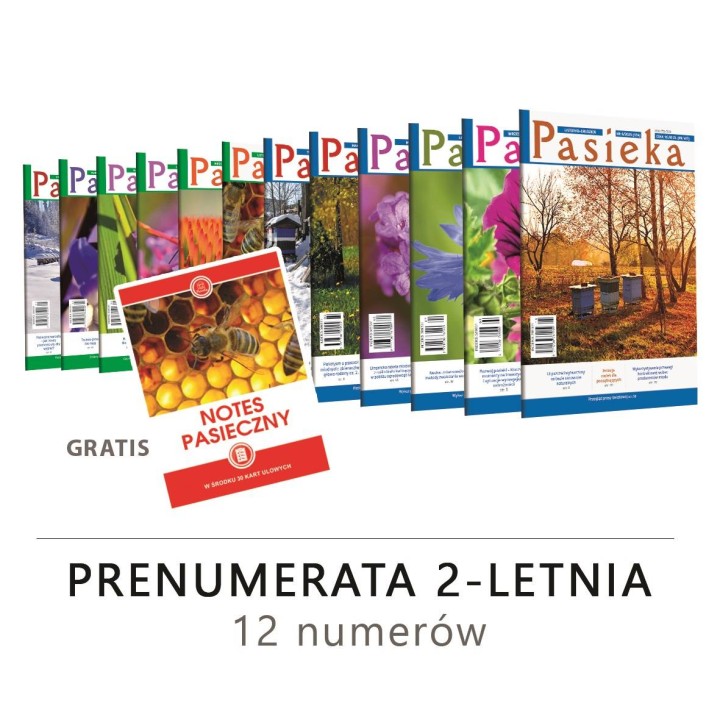 Prenumerata 2-letnia Pasieka od 2/2026 + notes GRATIS