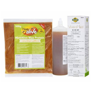 VARROMED® BeeVital butelka 555 ml plus HiveAlive Max Protein 500g - VIITA33