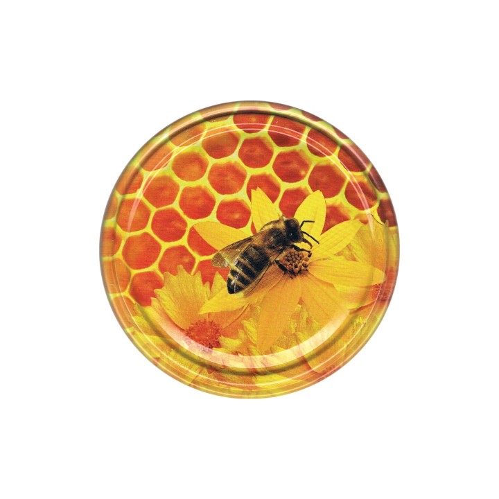 Karton zbiorczy (1100 szt.) małych nakrętek plaster miodu  - wzór KNM6