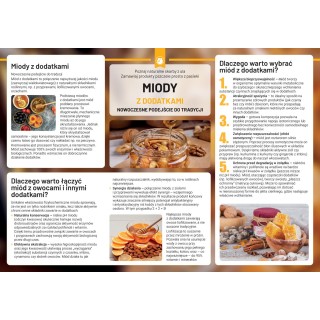 Duża tablica edukacyjna MIODY Z DODATKAMI - wzór TAB96-XXL