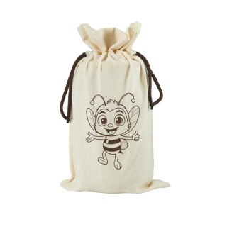 Woreczek ekologiczny Z PSZCZÓŁKĄ na 1 słoik 900 ml (1szt) -  TE5n