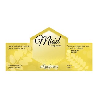 Paczka etykiet na miód akacjowy (100szt) - wzór E703