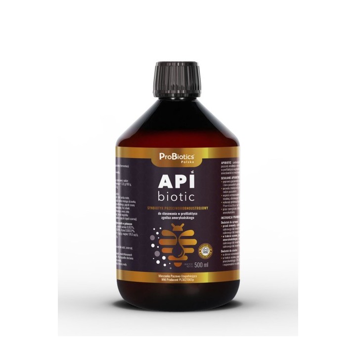 ApiBiotic 500ml  do stosowania w profilaktyce zgnilca amerykańskiego - AB1