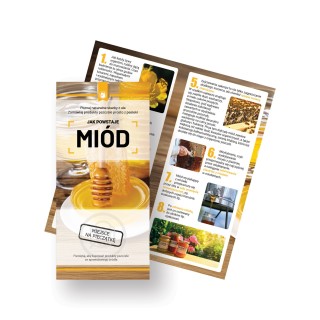 Ulotki JAK POWSTAJE MIÓD ( 10 sztuk)  - U87