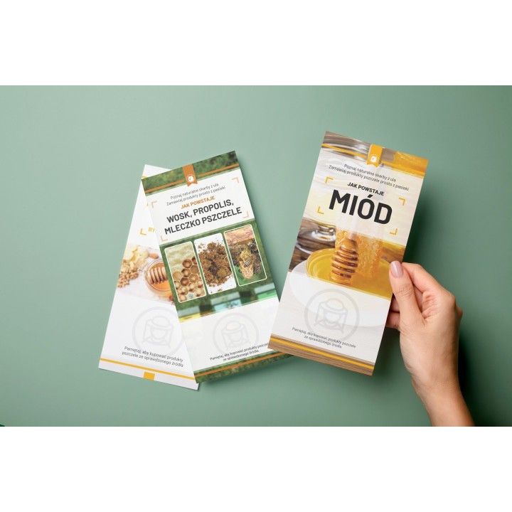 Ulotki JAK POWSTAJE MIÓD ( 10 sztuk)  - U87