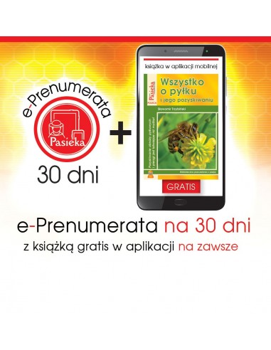 e-Prenumerata 30 dni z książką "Wszystko o pyłku" gratis na zawsze w aplikacji mobilnej | EPK85