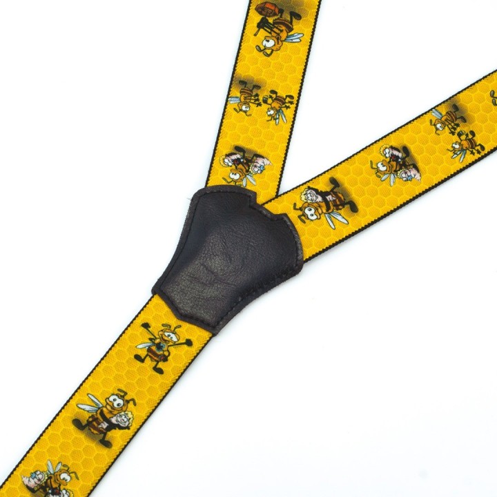 Szelki miodowe z pszczołą dla pszczelarza prezent upominek gadżet - SZEL1