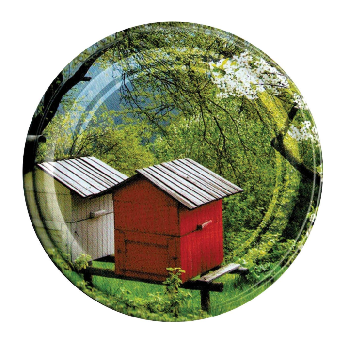 Karton słoików 0,9 litra (48 szt) + nakrętki fi 82 (50 szt) wzór ULE DREWNIANE - KA5ND36