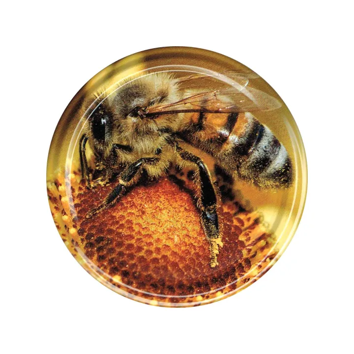 Karton słoików 0,9 litra (48 szt) + nakrętki fi 82 (50 szt) wzór PSZCZOŁA- KA5ND35