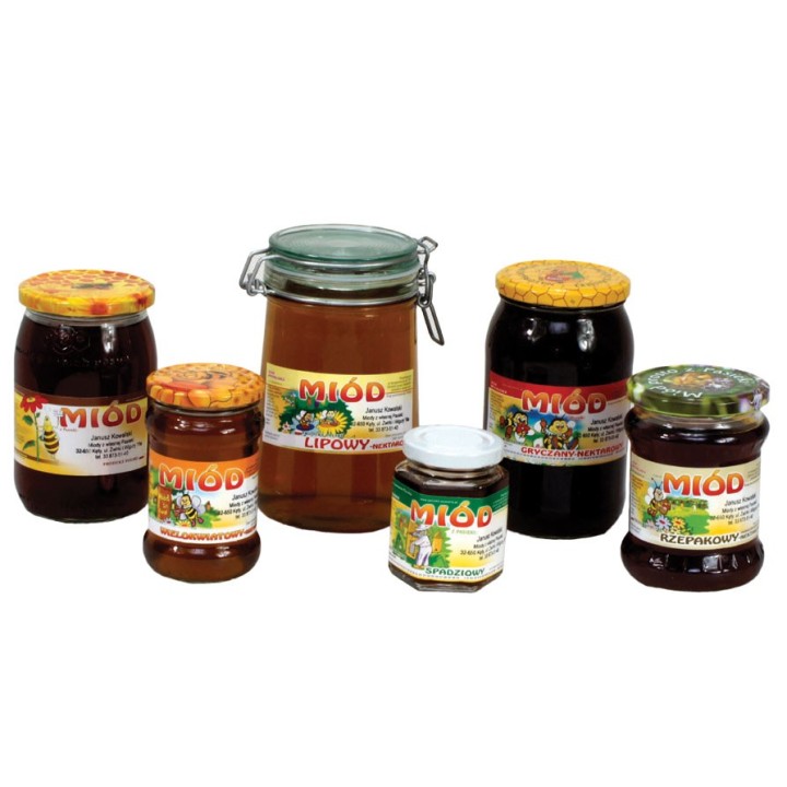 Paczka etykiet na miód akacjowy  - wzór E28