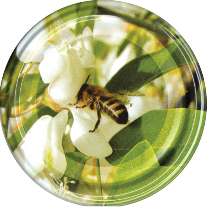 Karton słoików 0,9 litra (48 szt) z grawerem + nakrętki fi 82 (50 szt) wzór AKACJIA - KA82ND117