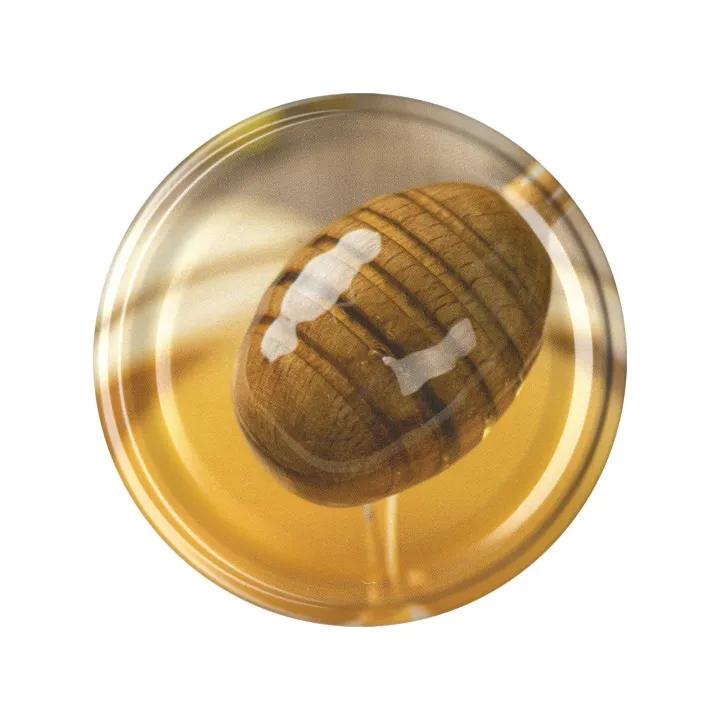 Karton słoików 0,9 litra (48 szt) z grawerem + nakrętki fi 82 (50 szt) wzór PAŁECZKA MIODU - KA82ND97