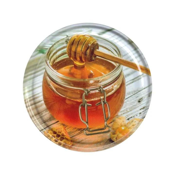 Karton słoików 0,9 litra (48 szt) z grawerem + nakrętki fi 82 (50 szt) wzór SŁOICZEK MIODU - KA82ND70