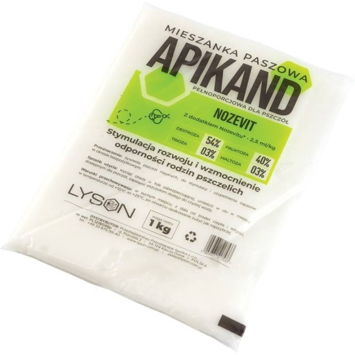 Apikand BF z nozevitem - ciasto 10x1kg - ciasto dla pszczół - 3246_10