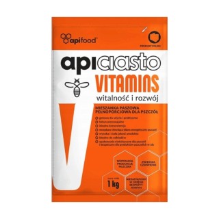 Ciasto pokarm dla pszczół z witaminami- APICIASTO VITAMINS 5x1kg  - API3_5