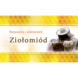 Paczka etykiet małych (ziołomiód) 100szt - wzór EM21