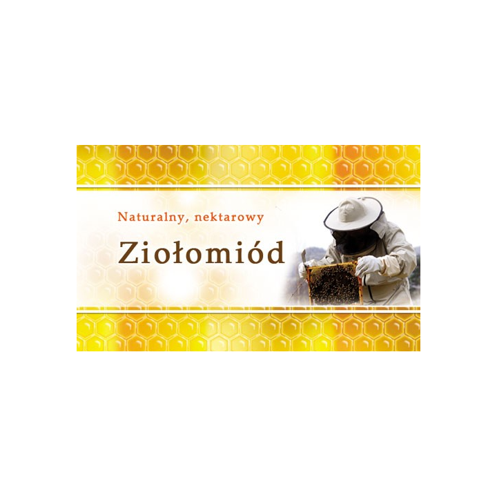 Paczka etykiet małych (ziołomiód) 100szt - wzór EM21