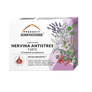 Nervina Antistres Forte 60 tabletek powlekanych - wzór BONI4