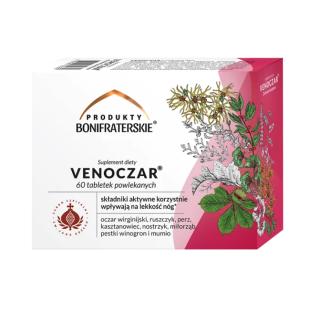 Venoczar suplement diety 60 tabletek powlekanych - wzór BONI7