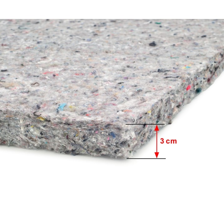 Mata filcowa gruba 3 cm 1300 g/m² 40x40 cm