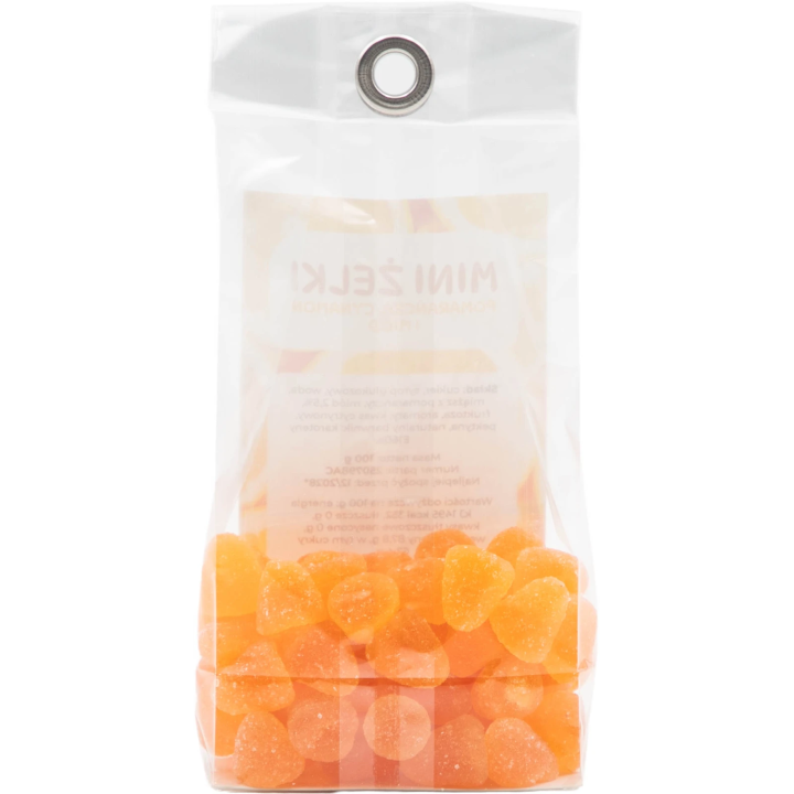 Mini żelki pomarańczowe z cynamonem i miodem, 100 g