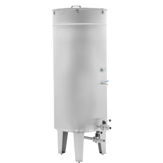 Zbiornik fermentacyjny 1000 l z nogami, dno stożkowe z dodatkowym spustem w dnie - WM101_1000N