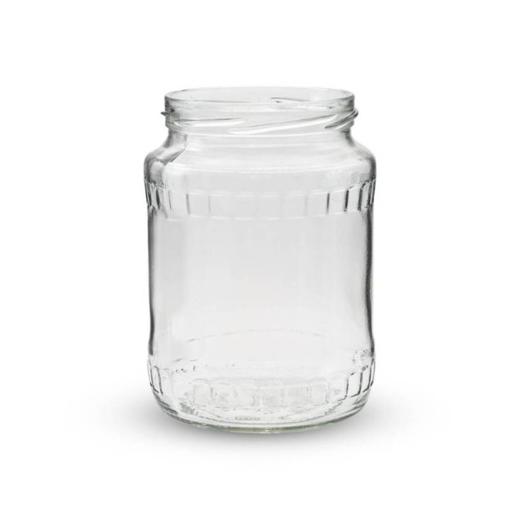 Paleta słoików 720 ml (1680 szt.) , pakowane w zgrzewki po 8szt.- wzór PA96zgrzx1680