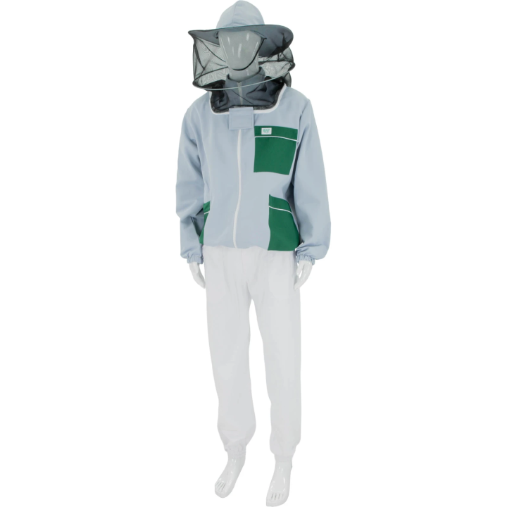 Bluza pszczelarska rozpinana z kapeluszem SAF NATURA, model 2 - SN_6058N