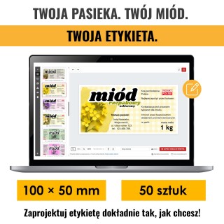 Samoprzylepne etykiety personalizowane 100x50 mm (50 szt.)