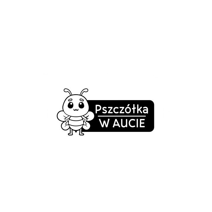 Naklejka samochodowa PSZCZÓŁKA W AUCIE