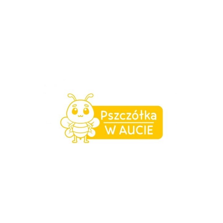 Naklejka samochodowa PSZCZÓŁKA W AUCIE