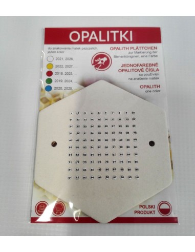 OPALITKI POLSKIE (białe) (1szt) - wzór OPALB