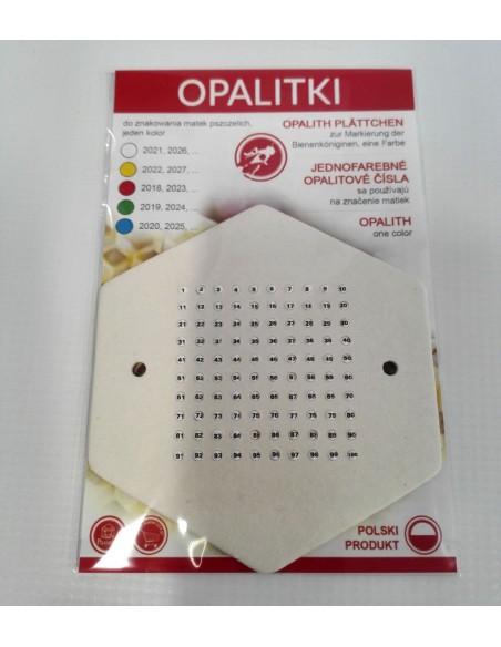 OPALITKI POLSKIE (białe) (1szt) - wzór OPALB