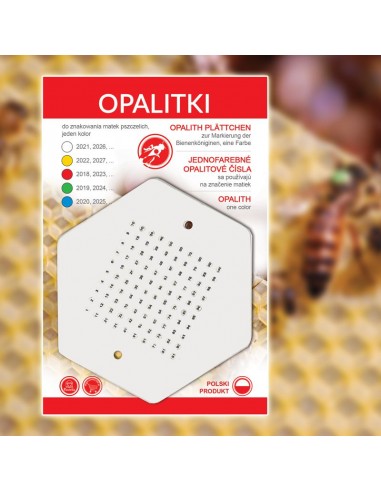 OPALITKI POLSKIE (białe) (1szt) - wzór OPALB