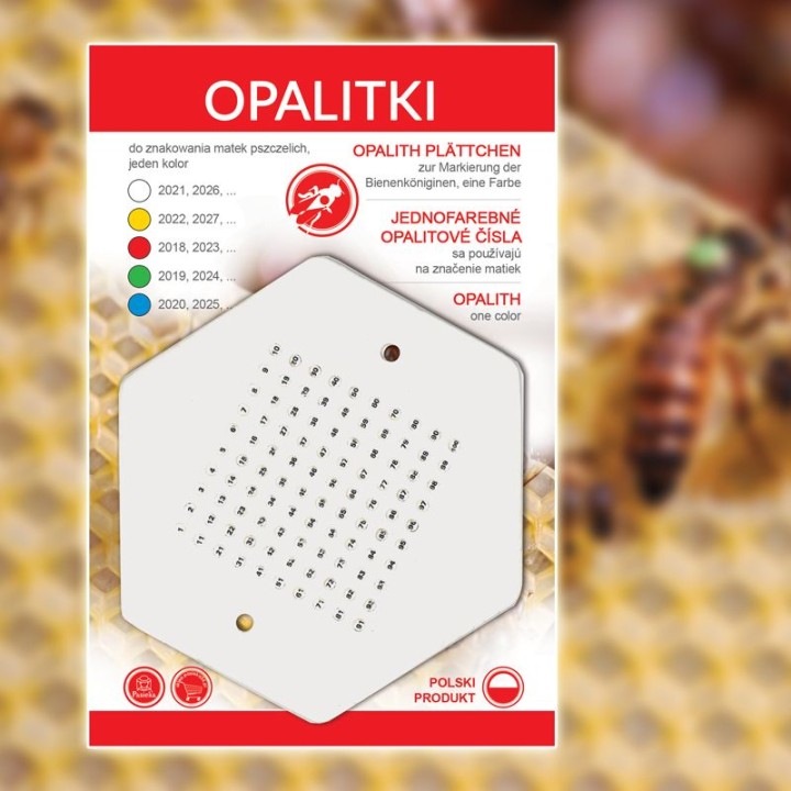 OPALITKI na 2026 POLSKIE (białe) (1szt) - wzór OPALB