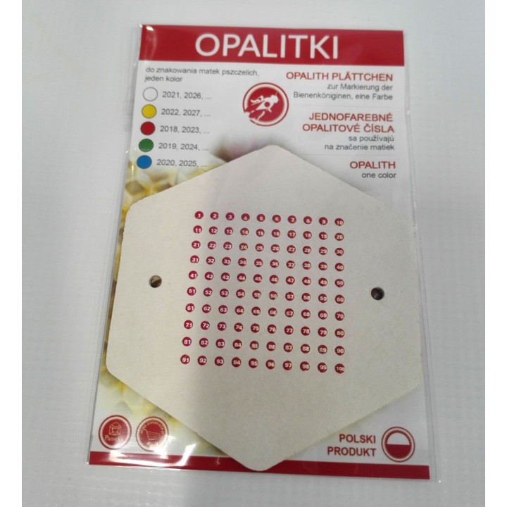 OPALITKI na 2028 POLSKIE (czerwone) (1szt) - wzór OPALC