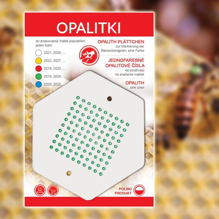 OPALITKI POLSKIE  na 2029 (zielone) (1szt) - wzór OPALZ