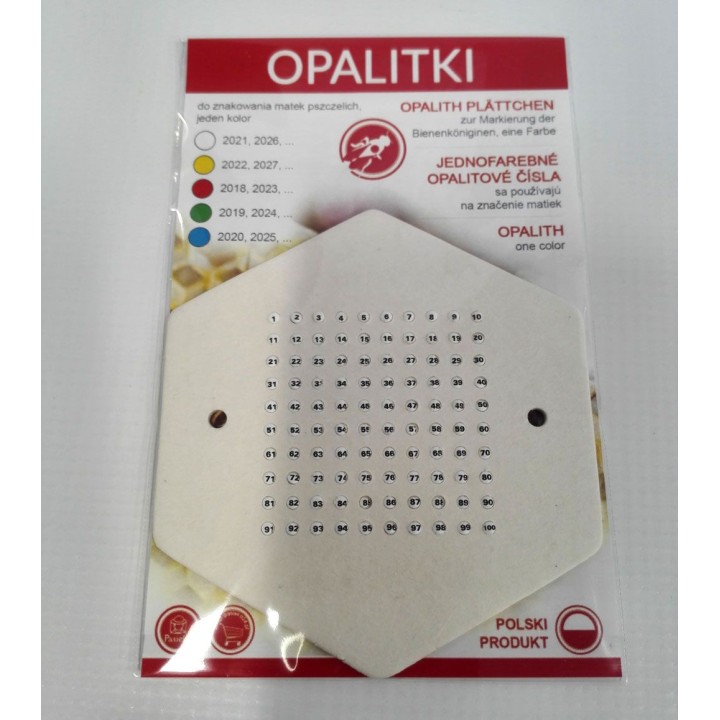 OPALITKI na 2027 POLSKIE (żółte) (1szt) - wzór OPALY