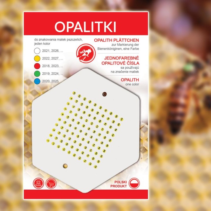 OPALITKI na 2027 POLSKIE (żółte) (1szt) - wzór OPALY