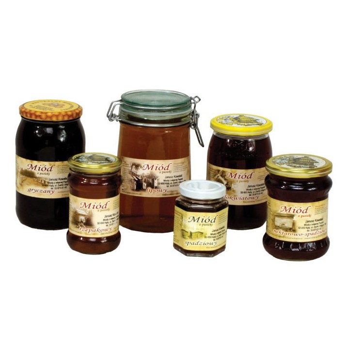 Paczka etykiet na miód akacjowy - wzór E39