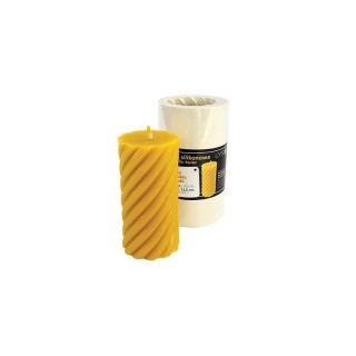 Silikonowa forma na świece - Walec spiralny wysoki (13,5cm) - wzór FS141