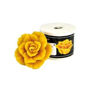 Silikonowa forma na świece - Pąsowa róża (5,5 cm) - wzór FS36