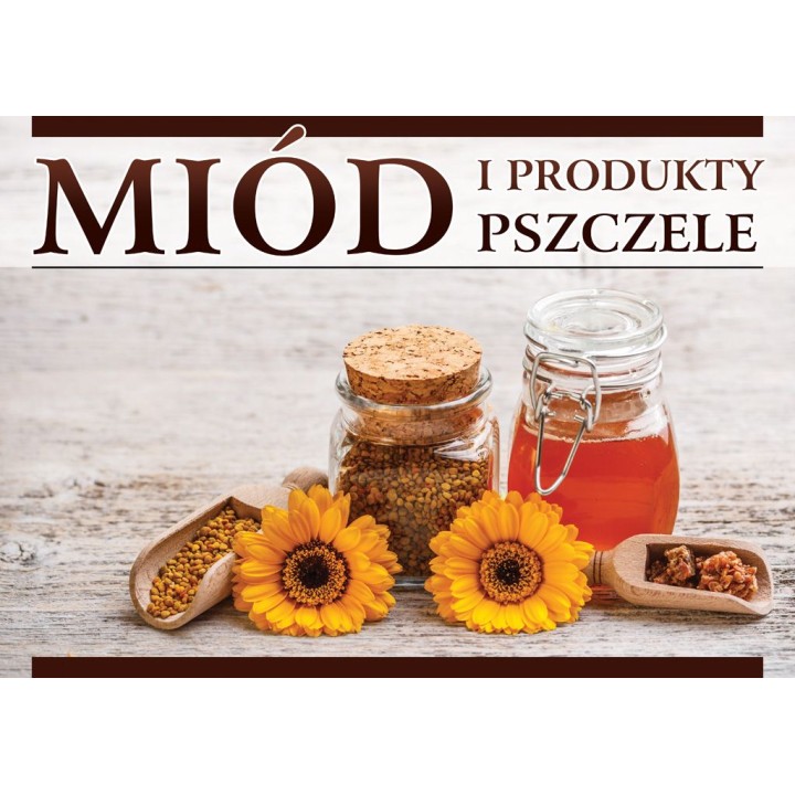 Duża tablica reklamowa  sprzedaż miodu PCV – F333