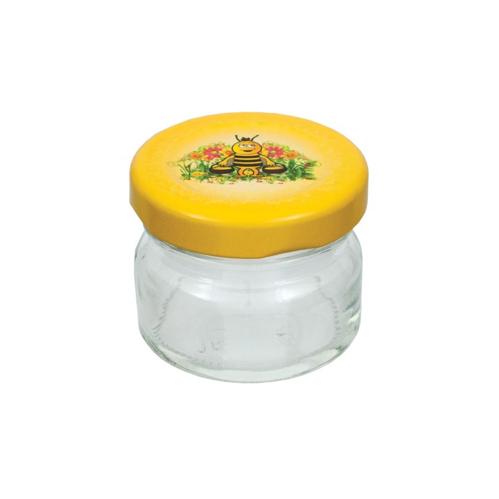 Paczka 30 szt słoiczków 40g z nakrętkami bajkowymi (30szt) - A1b