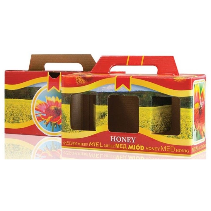 Pudełko na 3 słoiki 315ml (10szt) -  P2B