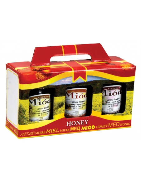 Pudełko na 3 słoiki 315ml (10szt) -  P2B