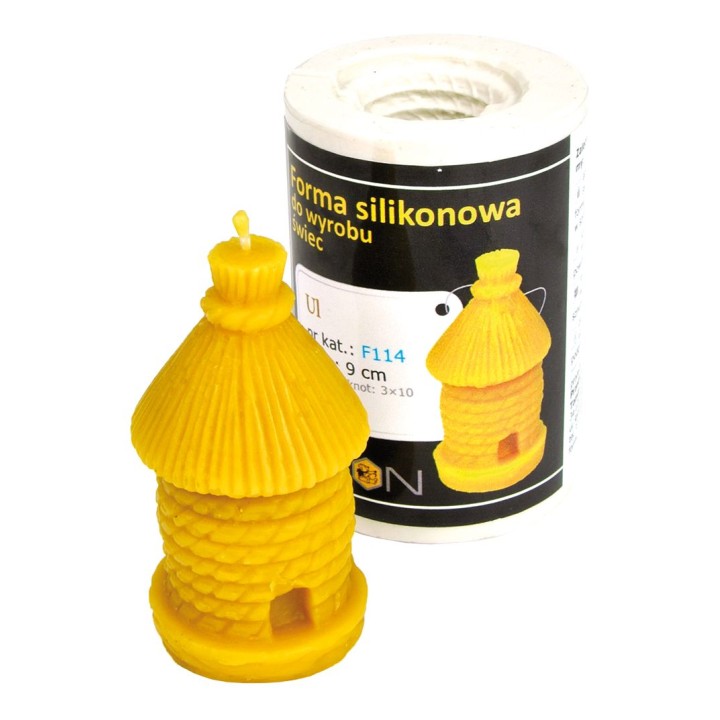 Silikonowa forma na świece - Ul 8cm - wzór F114